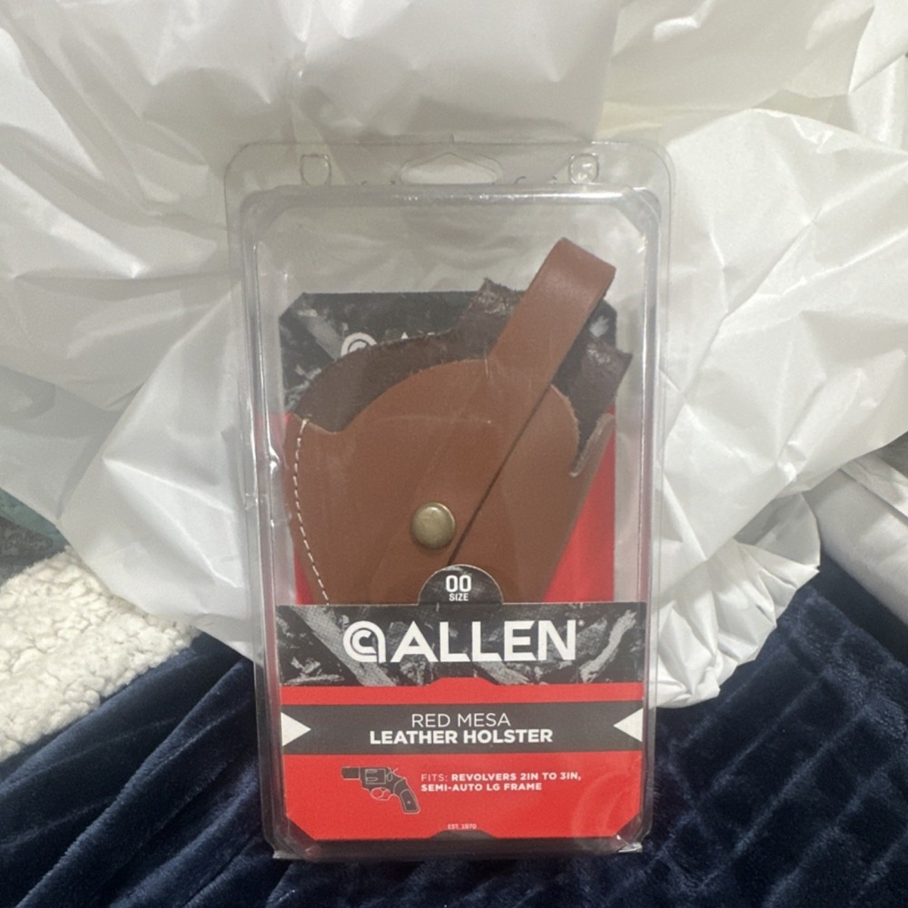 Allen Red Mesa Leather Hip Holster Brown for Revolver/Pistol Adjustable 4490
